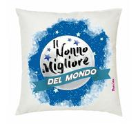 cuscino 40x40 scritta il nonno migliore del mondo regalo festa nonni auguri