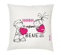cuscino 40x40 scritta mamma ti vogliamo bene idea regalo festa compleanno figli