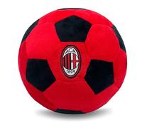 Cuscino A.C. Milan Palla da calcio morbido rosso e nero diametro 22 cm