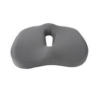 Cuscino a Ciambella per Alleviare il Dolore Al Coccige, Cuscino Traspirante per Emorroidi con Design della Curva Dell'anca a 2 Gobbe, Cuscino a Ciambella per la Gravidanza (GREY)