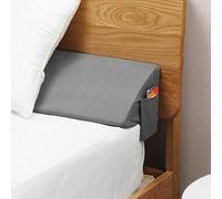 Cuscino a cuneo a letto pieno/materasso filler/cuscino per testiera/filler di gap del letto, gap ravvicinato (0-6 ")Tra il materasso e la testiera, smetti di perdere cuscini(60x10x6 inch,Grey)