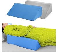 Cuscino a cuneo con posizionatore inclinabile di 30 gradi, letto medico a forma di cuneo ad alto posizionamento (1 cuscino + 2 copriletto)