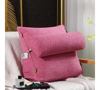 Cuscino a cuneo da letto per leggere guardare la TV,cuscino per schienale che riduce il dolore acido alla schiena,cuscini di supporto per testa/collo/lombare, cuscino di sostegno in cotone con tasche