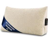 Cuscino a cuneo da lettura per letto e divano Largo 70 cm - schienale per testata letto - grande poggiaschiena supporto per la schiena cuscino lombare per il divano Beige - Velluto a coste