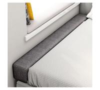 Cuscino a cuneo lavabile per letto singolo/matrimoniale/king size, per colmare il divario, grigio scuro, 200 x 15 x 20 cm, previene crepe e spazi vuoti