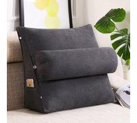 Cuscino A Cuneo Letto Cuscino A Cuneo Supporto per Dormire Bac NEC Set di Cuscini A Cuneo per Alleviare Il Dolore alle Gambe, Dark Grey, 24"x20"x8"