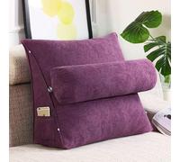 Cuscino A Cuneo Letto Cuscino A Cuneo Supporto per Dormire Bac NEC Set di Cuscini A Cuneo per Alleviare Il Dolore alle Gambe, Purple, 24"x20"x8"