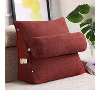 Cuscino A Cuneo Letto Cuscino A Cuneo Supporto per Dormire Bac NEC Set di Cuscini A Cuneo per Alleviare Il Dolore alle Gambe, Lime Red, 18"x18"x8"