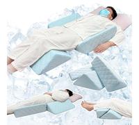 Cuscino a cuneo per anziani che dormono Set di cuscini a cuneo per dopo l'intervento chirurgico, cuscino triangolare per supporto alla schiena paziente medico posizionamento rotazione prevenzione