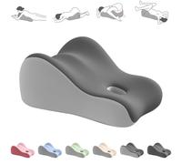Cuscino A Cuneo per Coppie, Cuscino per L'intimità, Cuscino per I Glutei per Coppie, Cuscino per Il Sesso in Memory Foam per Adulti, Ergonomico Cuscino di Supporto Lombare,Grey-49×40×23cm