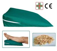 Cuscino a Cuneo per Gambe e Piedi Guanciale Triangolo da Letto in Pula di Farro
