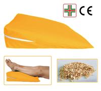 Cuscino a Cuneo per Gambe e Piedi Guanciale Triangolo da Letto in Pula di Farro
