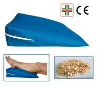 Cuscino a Cuneo per Gambe e Piedi Guanciale Triangolo da Letto in Pula di Farro