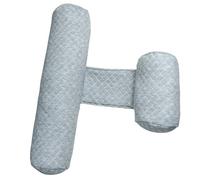 Cuscino a cuneo per neonato, 1 cuneo per dormiente laterale, cuscino antirotolamento regolabile con tessuto fresco e traspirante, 7, 87-9, 45 pollici, grigio