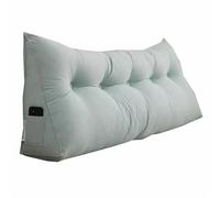 Cuscino a Cuneo Triangolare, Cuscino Lombare a Cuneo Sostegno Posizionamento Bolster per Camera Divano Letto, Cuscino da Lettura Testiera Schienale Removibile,B,195x45x15cm