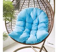 Cuscino a dondolo singolo, cuscino integrato per sedia a uovo sospeso, materasso sospeso, cuscino per sedia a nido in rattan, per esterni, balcone, patio, giardino, altalena singola