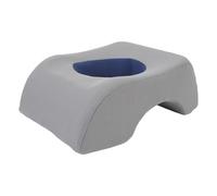 Cuscino a Faccia in giù Ergonomico per Letti per Massaggio e Bellezza - Poggiatesta di Memory Foam Morbido con Design a Mano - Cuscino Cavo Ottimizzato il Comfort (Blu grigio)