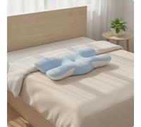 Cuscino a Farfalla Antirughe Cuscino Cervicale in Memory Foam Ortopedico