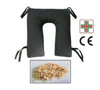 CUSCINO A FERRO DI CAVALLO Antidecubito in Pula di Farro per Sedia a Rotelle