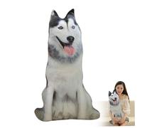 Cuscino a forma di cane 19, 7 pollici cuscino per cani 3d realistico simpatico animale ripieno per il divano letto decorazioni per la casa regalo di compleanno sty; le2, realistico