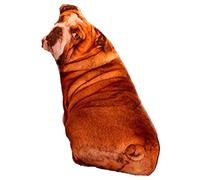 Cuscino a forma di cane, simulazione 3D cuscino per cani realistico da 20 pollici, povero animale di peluche di bulldog inglese per il divano letto decorazioni per la casa regalo di compleanno, arred