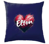 Cuscino A Forma Di Cuore Elton - John Rocket Man Festival Gig Tour