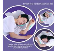 Cuscino a forma di farfalla in cotone Memory cuscino cervicale in corno di mucca a rimbalzo lento