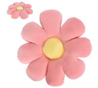 Cuscino a Forma Di Fiore 40cm*40cm Cuscini Simpatici Cuscino Arredo a Forma Di Fiore Graziosi Cuscini Per Pavimento In Peluche Cuscino Casual Confortevole Per Camera Da Letto, Divano, Sedia (Rosa)