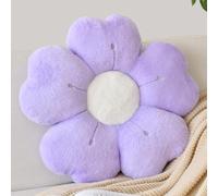 Cuscino a forma di fiore, grazioso cuscino decorativo con morbida pelliccia di coniglio artificiale, per divano, letto, sedia, pavimento, cuscino con decorazione per la stanza, per camera da letto e