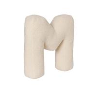 Cuscino a forma di lettere in peluche con alfabeto inglese dalla A alla Z, per divano, camera da letto, soggiorno (M, 40 x 35 x 10 cm)