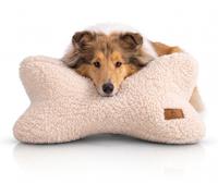 Cuscino a forma di osso Knuffelwuff Koda, in tessuto teddy Beige (19,95 € per 1 )