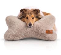 Cuscino a forma di osso Knuffelwuff Nilo, in finta pelliccia di coniglio Beige (18,95 € per 1 )