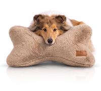 Cuscino a forma di osso Knuffelwuff Nilo, in finta pelliccia di coniglio Marrone (18,95 € per 1 )