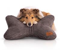 Cuscino a forma di osso Knuffelwuff Weston, in velluto a coste Grigio-marrone (17,95 € per 1 )