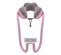 Cuscino a Forma di U con Supporto per Telefono Cuscino Morbido per il Collo a Forma di U per Ufficio da Viaggio per Supporto per Telefono Cellulare FaceTime (Taglia unica)