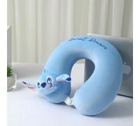 Cuscino a forma di U in memory foam con motivo a punto, cuscino da viaggio per auto e pisolino, supporto per il collo, confortevole e morbido Design Lilo & Stitch: fai una dichiarazione con l'affascin