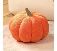 Cuscino a forma di zucca di Halloween, morbido cuscino in peluche per decorazione autunnale e autunnale, carino decorazione per camera da letto del Ringraziamento, per bambini e adulti (arancione, 40
