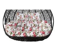 Cuscino a uovo Dondolo Doppio Sospeso, Cuscino Morbido e Profondo, Cuscino for Dondolo a 2 Posti da Esterno con Lacci, Completamente Riempitivo, Non Collassa(A)