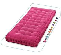 Cuscino addensato per dondolo da portico, 101,6-152,4 cm, per mobili da interni ed esterni, 1-3 posti, da giardino, patio, amaca in rattan, rosa rosso (100 x 35 cm), comoda seduta da cortile