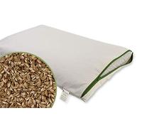 Cuscino ai semi di Farro, 40 x 60 cm, 100% spelta di farro Bio, con fodera rimovibile e lavabile in 100% cotone biologico