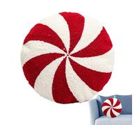 Cuscino alla menta piperita Natale,Cuscino alla menta piperita,Cuscini decorativi natalizi Cuscini per sedie | a forma di caramella Simpatico peluche decorativo natalizio