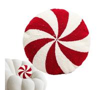 Cuscino alla menta piperita Natale,Cuscino alla menta piperita - Cuscini per sedie natalizie da tiro Candycane - a forma di caramella Simpatico peluche decorativo natalizio, cuscini e