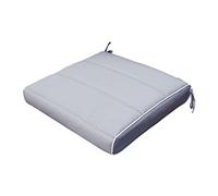Cuscino Alto Beige Con Doppia Cucitura Per Sedia O Poltrona Per Esterno Idrorepellenti Resistente All'Acqua (Grigio, S)