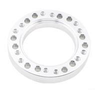 Cuscino alzata per volante auto, altezza 25 mm, in alluminio, per una migliore postura di guida e stabilità allo sterzo (argento)