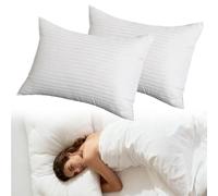 Cuscino anti-russamento - Supporto ortopedico cervicale per chi dorme sul fianco e sulla schiena, maggiore comfort per il sonno (confezione da 2, queen size)