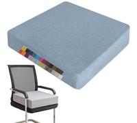Cuscino antidecubito 50x50x10cm, Spesso, in Memory Foam, Antiscivolo, con Cerniera, Fodera Lavabile, per Patio, Sala da Pranzo, Divano e Panca