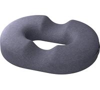 Cuscino Antidecubito - Ciambella Ortopedica in Memory Foam E Gel - Sedile Ergonomico per Schiena E Coccige - per Gaming, Auto E Ufficio - Normal / Grey / AB Medical