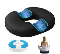 Cuscino antidecubito per sedia, anello per alleviare il coccige, in memory foam, ortopedico a forma di memoria, cuscino ortopedico per alleviare la pressione, efficace nelle emorroidi, per casa