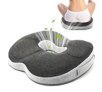 Cuscino Antidecubito per Sedia -Ciambella Cuscino Ortopedico, Effettivo nel Lenire Emorroidi, prostata, sciatica e mal di schiena,Schiuma Memory per Auto, Rotelle e Ufficio