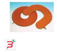 CUSCINO ANTIDECUBITO PNEUMATICO IN GOMMA ROSSA. LARGHEZZA DELLA CIAMBELLA 45CM